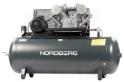компрессор поршневой с ременной передачей 380в, ресив. 500л, 1400л/мин nordberg ncp500/1400