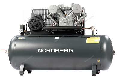 компрессор поршневой с ременной передачей 380в, ресив. 500л, 1400л/мин nordberg ncp500/1400