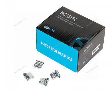 грузики балансировочные для литых дисков fe 10 г, 100 шт. nordberg wc10af4